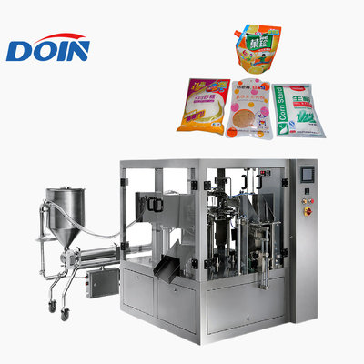 Automatic Food Doin Stand Up Juice Liquid Pouch Doypack Beverage Mango Seal Filling Machine
